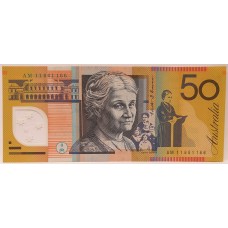 AUSTRALIA 2011 . FIFTY 50 DOLLAR BANKNOTE . STEVENS/HENRY . FULL REPEATER 11661166